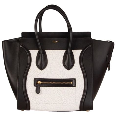 celine mini black and white|MINI BAGS WOMEN .